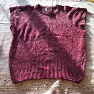 Collage Vintage Angora Silk Blend Knit Vest